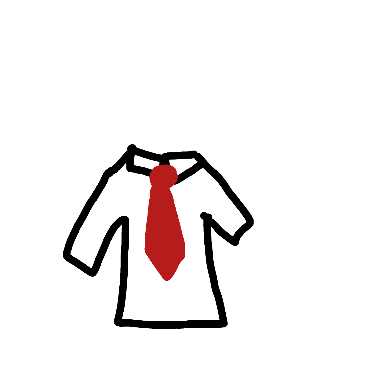 Tie drawing by gold-fine-doodler