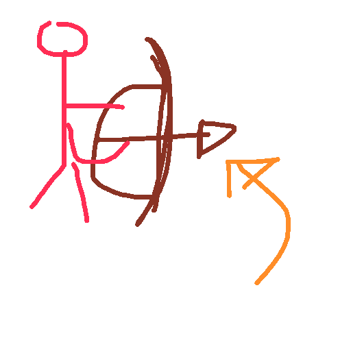 Arrow drawing by maite