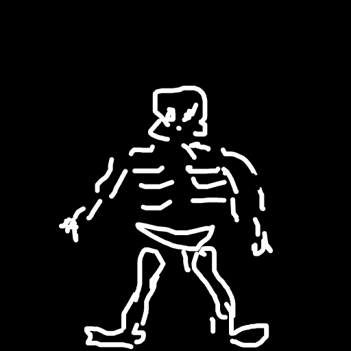 Skeleton drawing by delta-hyper-spire