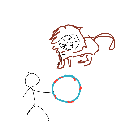 Lion Tamer drawing by Shew