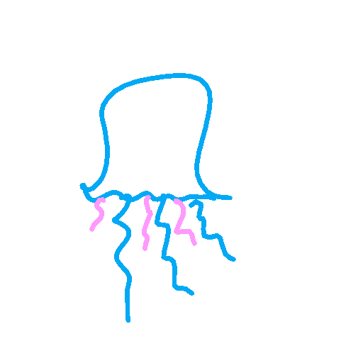 Jellyfish drawing by amber-graph-hammer