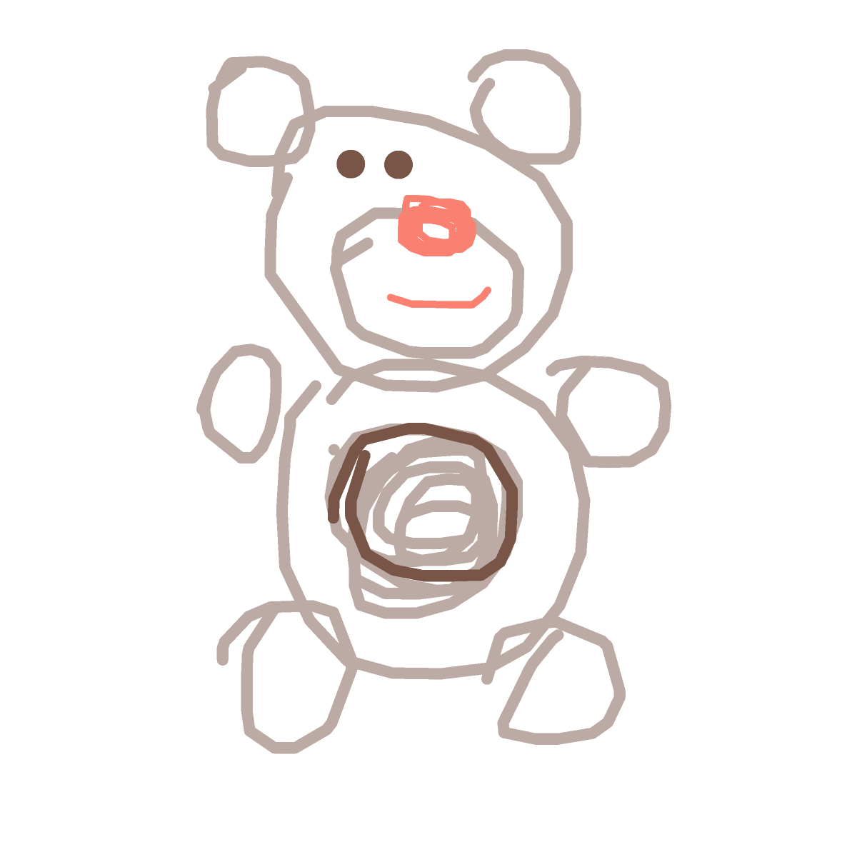 Teddy Bear drawing by a_dawg