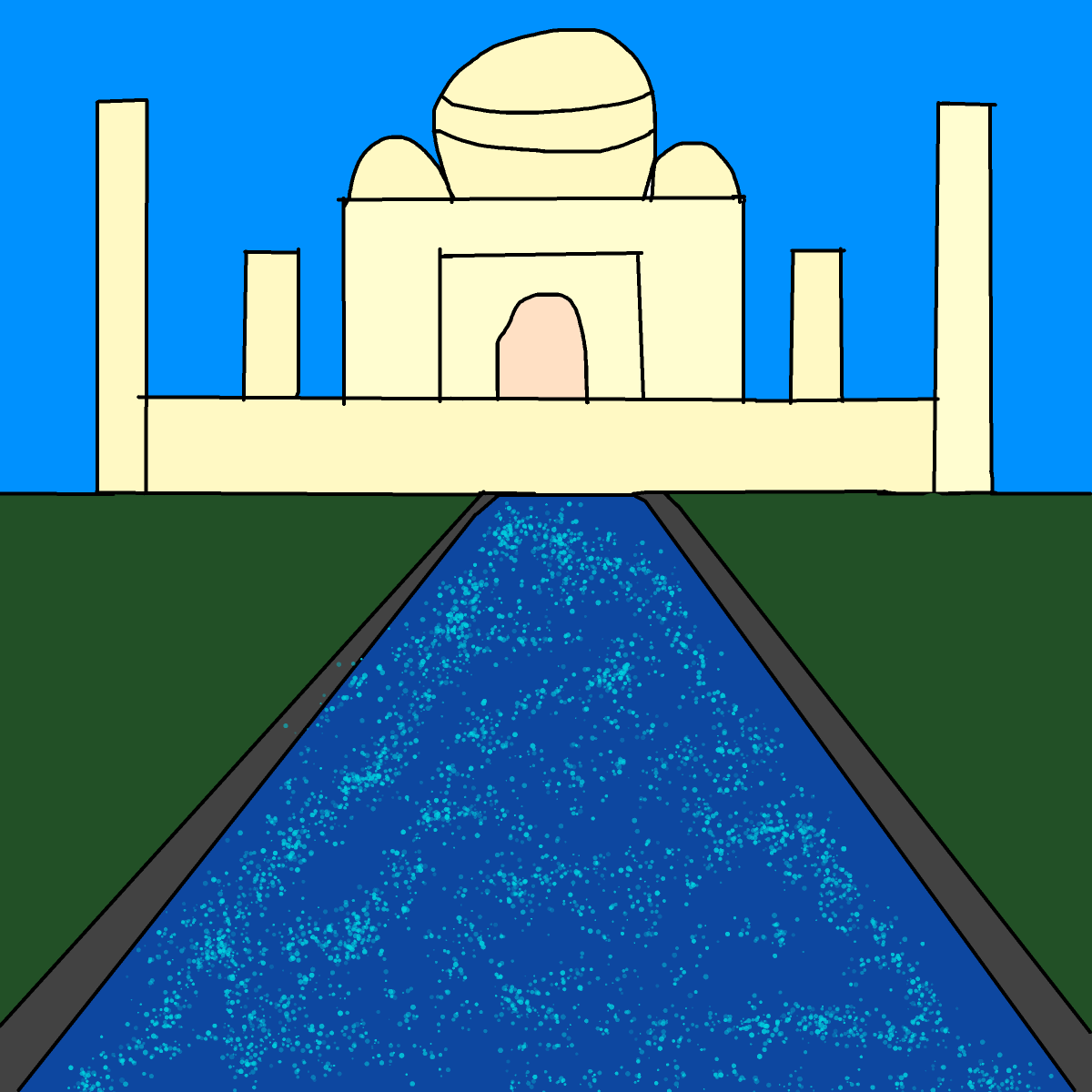 Taj Mahal drawing by johnny boy