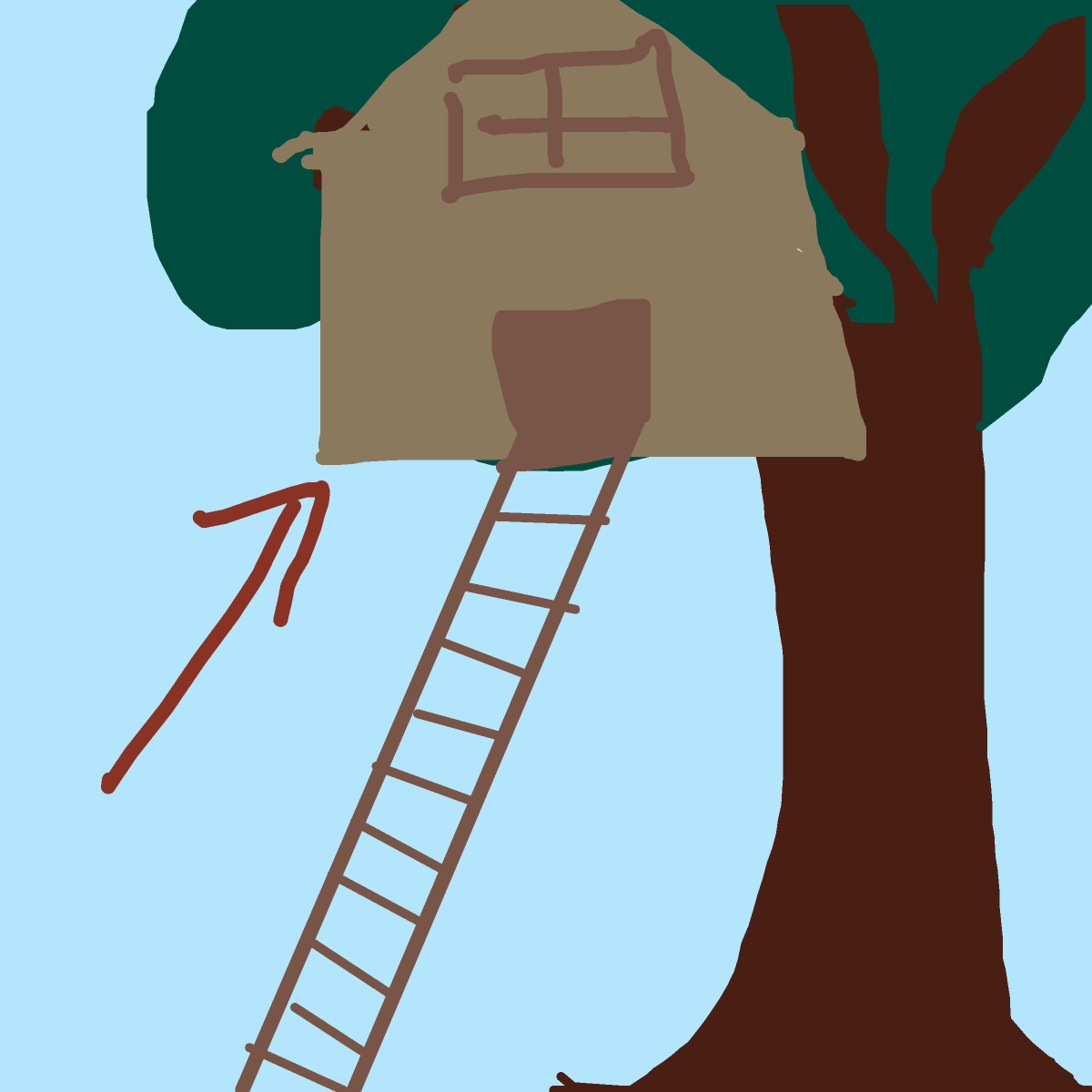 Treehouse drawing by light-jade-pride