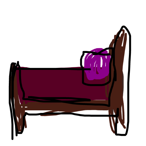 Bed drawing by babitheartist