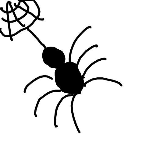 Spider drawing by lead-free-boss