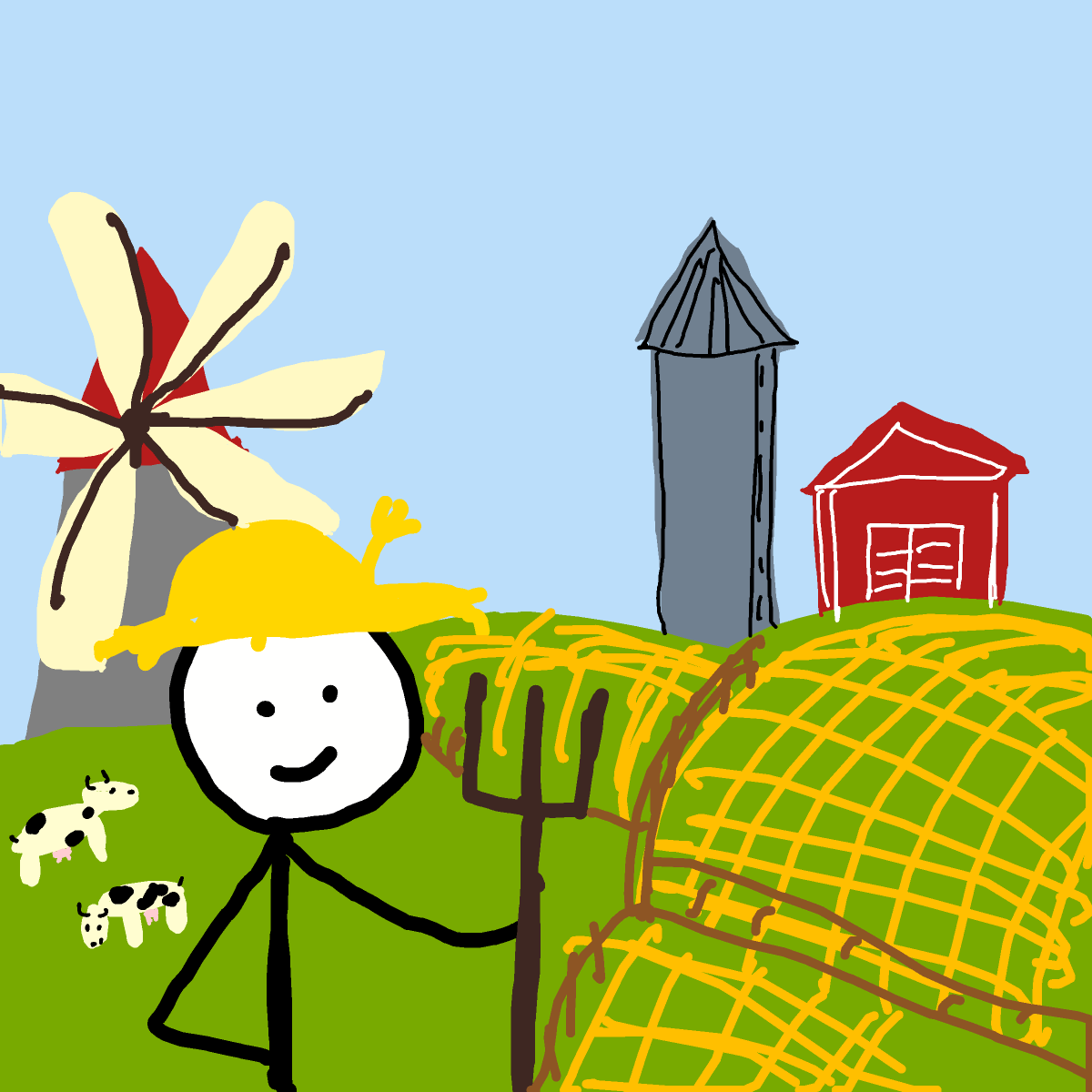 Farmer drawing by godor
