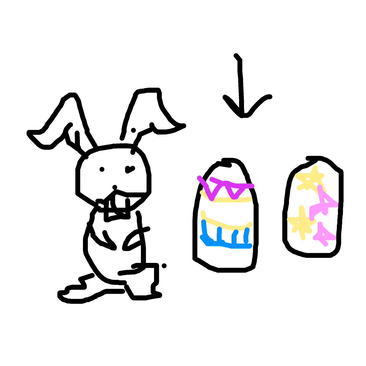 Easter Egg drawing by honey crisp