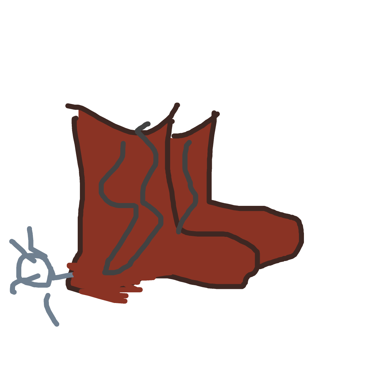 Cowboy Boots drawing by lead-pearl-camp