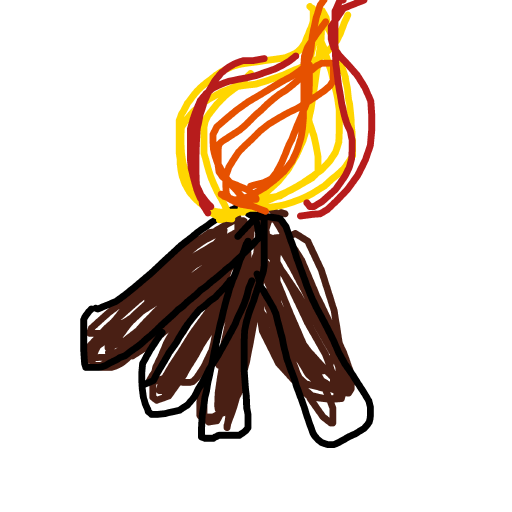 Campfire drawing by babitheartist