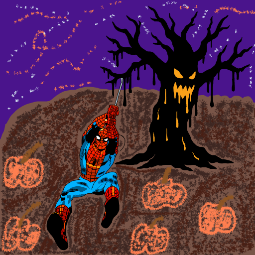 Spooky Tree drawing