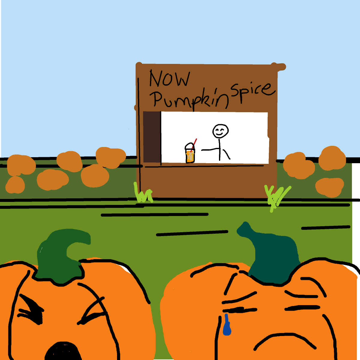 Pumpkin Patch drawing by aqua-clear-camp