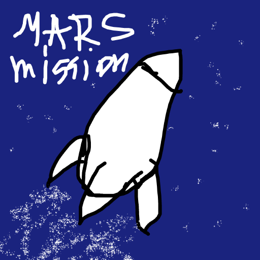 Rocket drawing by marga