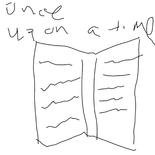 Book drawing by Shandi