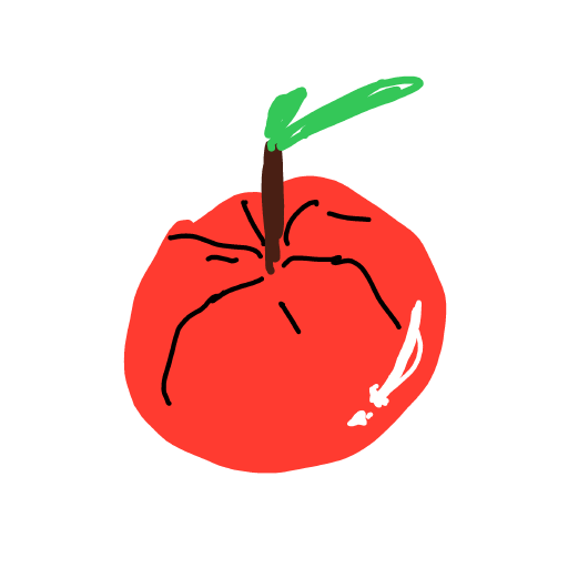 Tomato drawing by Shew