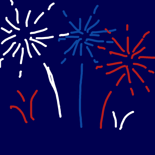 Fireworks drawing by panda girl