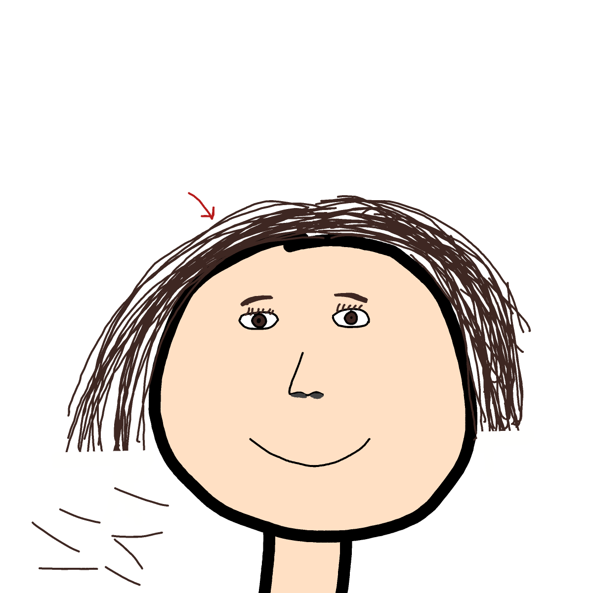 Hair drawing by Cwis448