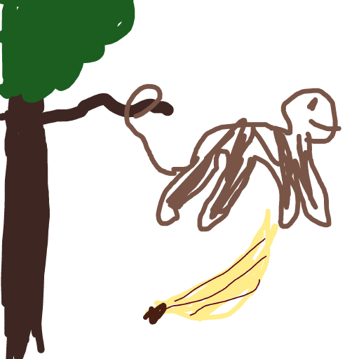 Monkey drawing by Mr Doodles