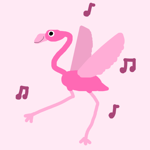 Dancing Flamingo drawing by jashezilla