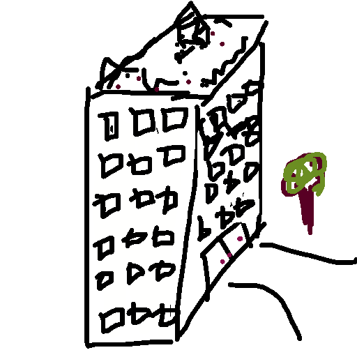 Tower drawing by fire-quick-wheel