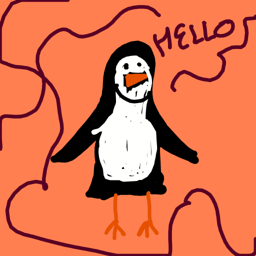 Penguin drawing by sun-rose-drive