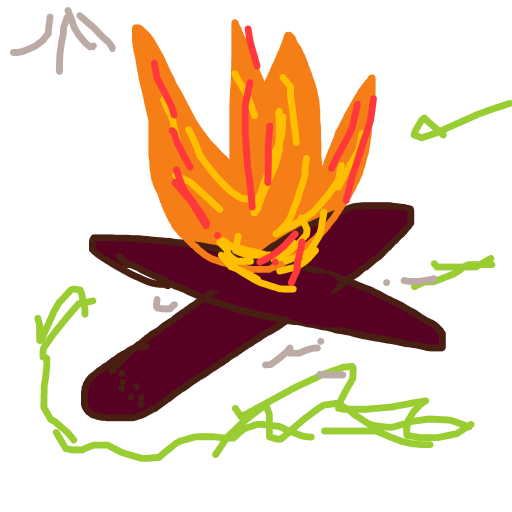Campfire drawing by jivemarlin