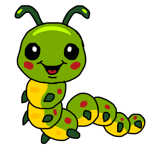 Caterpillar drawing by spleenonlean
