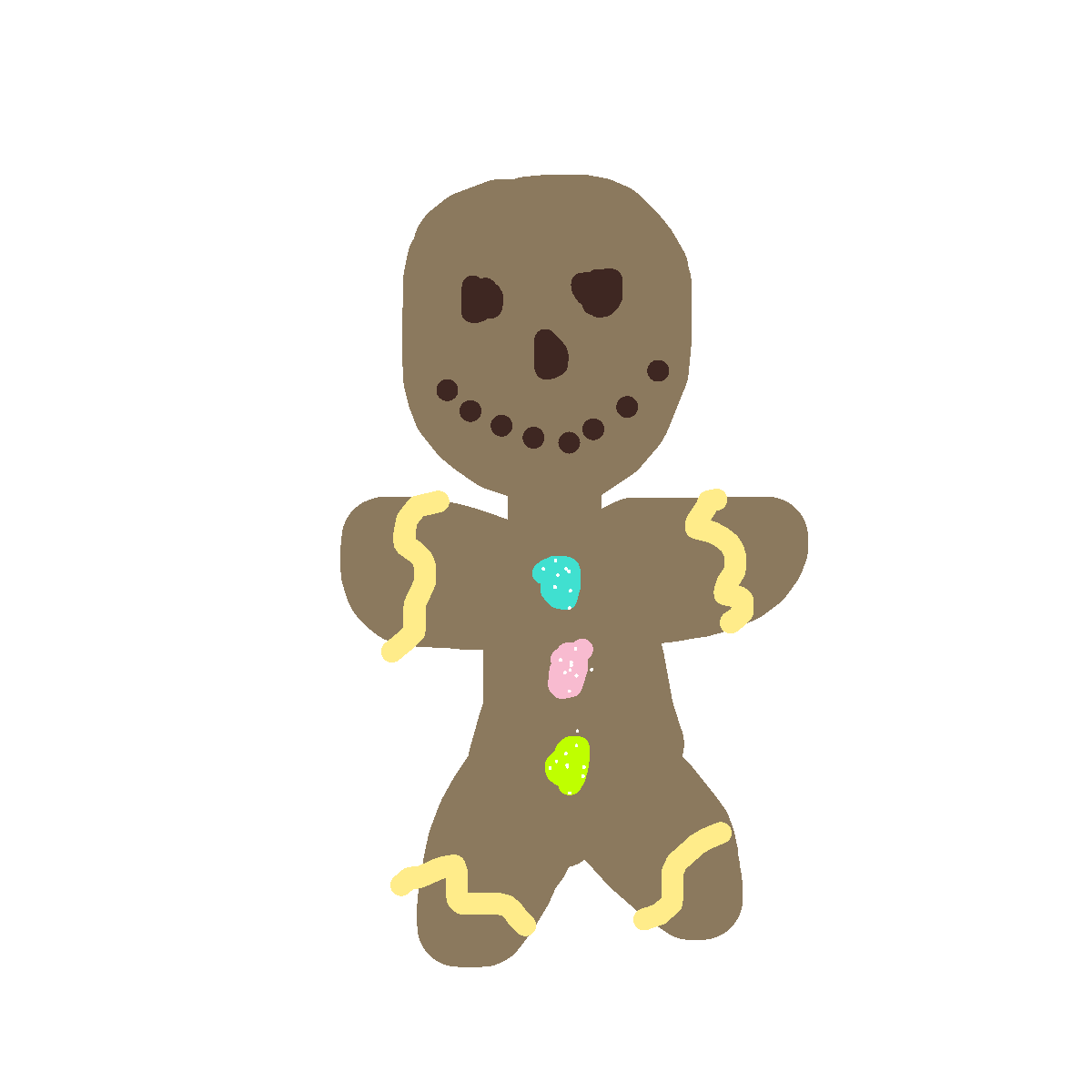 Gingerbread drawing by jashezilla
