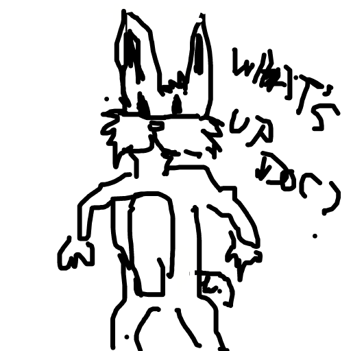 Bugs Bunny drawing by delta-hyper-spire