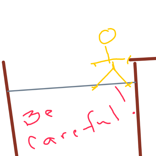 Tightrope drawing by coal-mild-peace