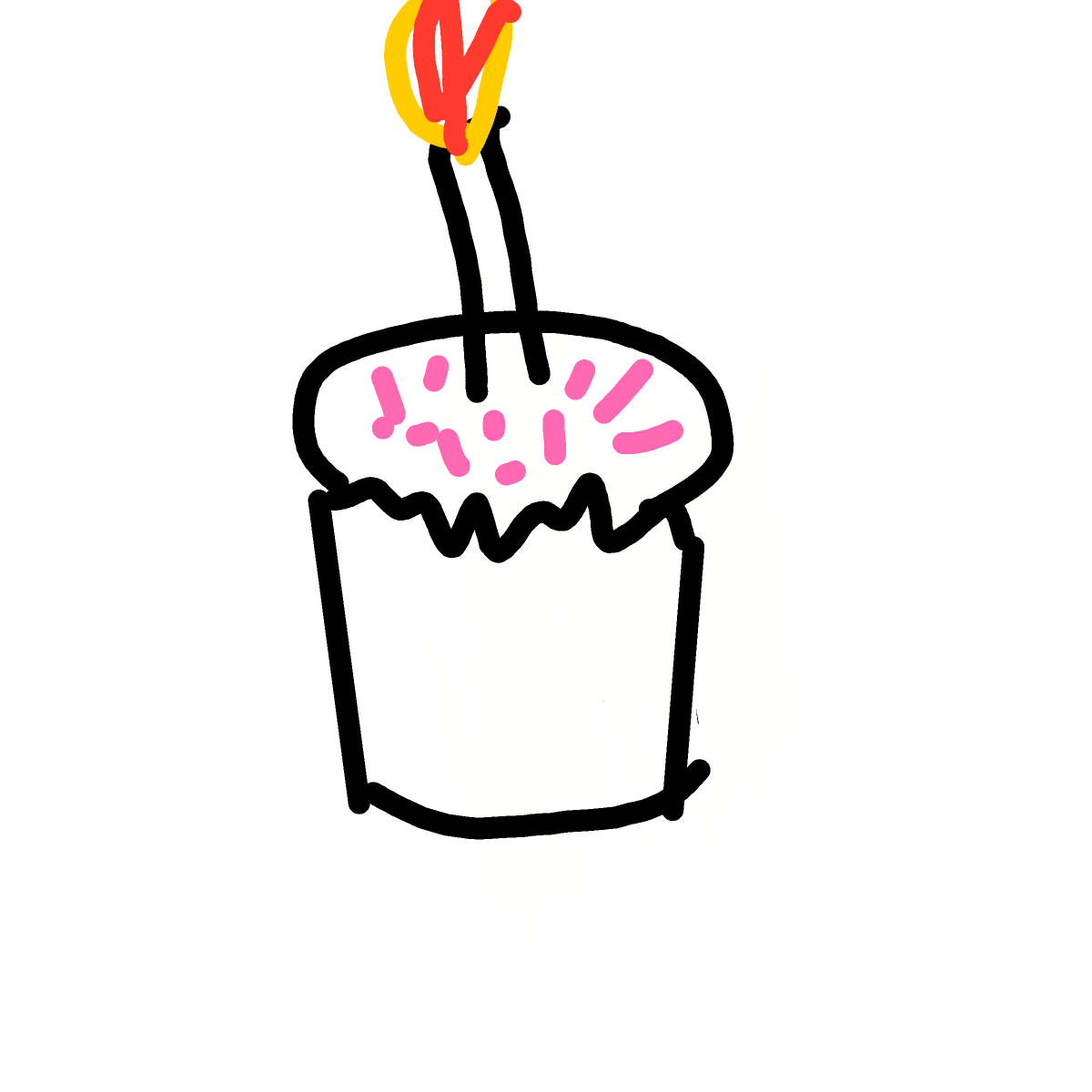 Cupcake drawing by peach-wild-type