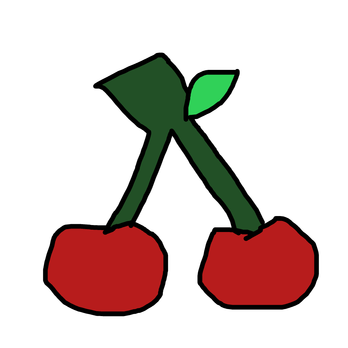 Cherry drawing by mikl pickle