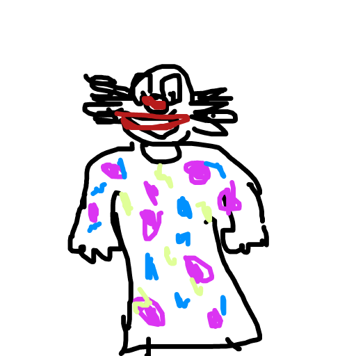 Clown drawing by delta-hyper-spire