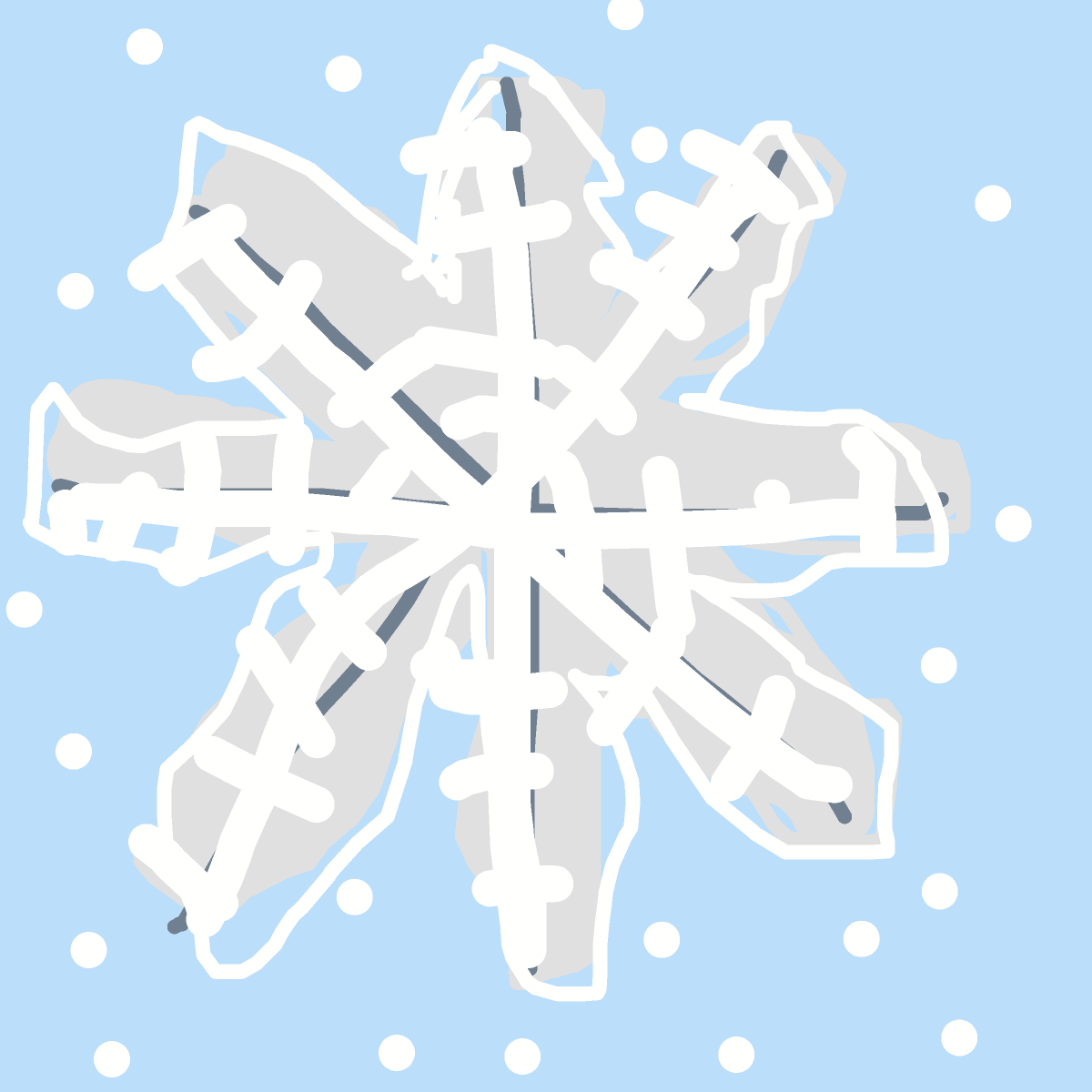 Snowflake drawing by oxox