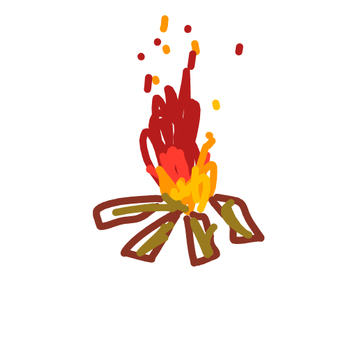 Campfire drawing by draw-ivory-drawer