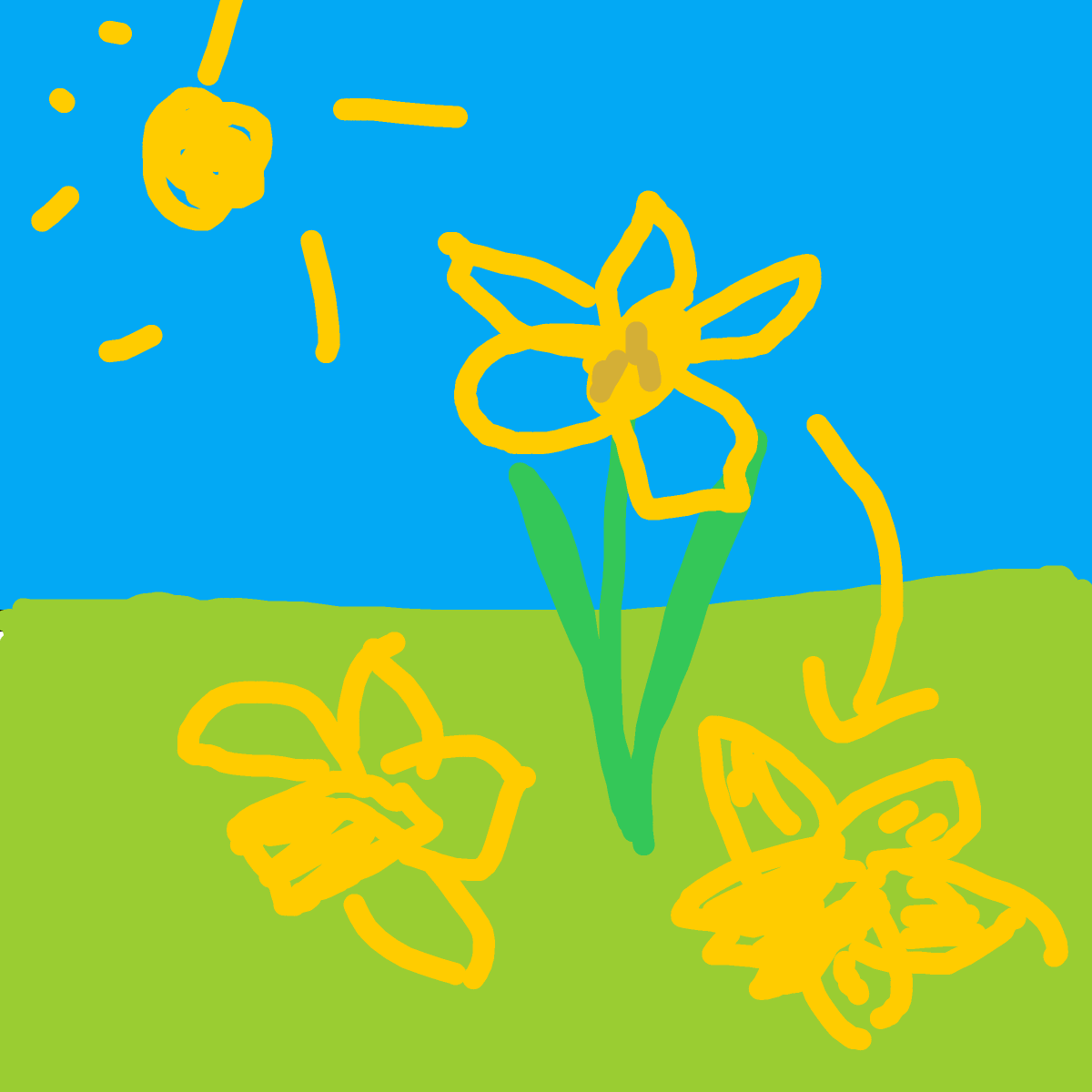 Daffodil drawing by clay-mega-force