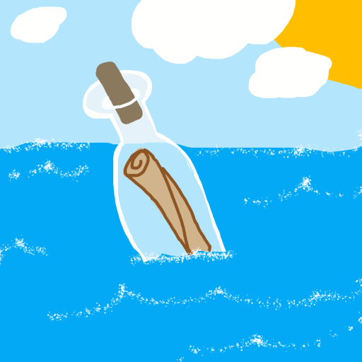 Message in a Bottle drawing by jashezilla