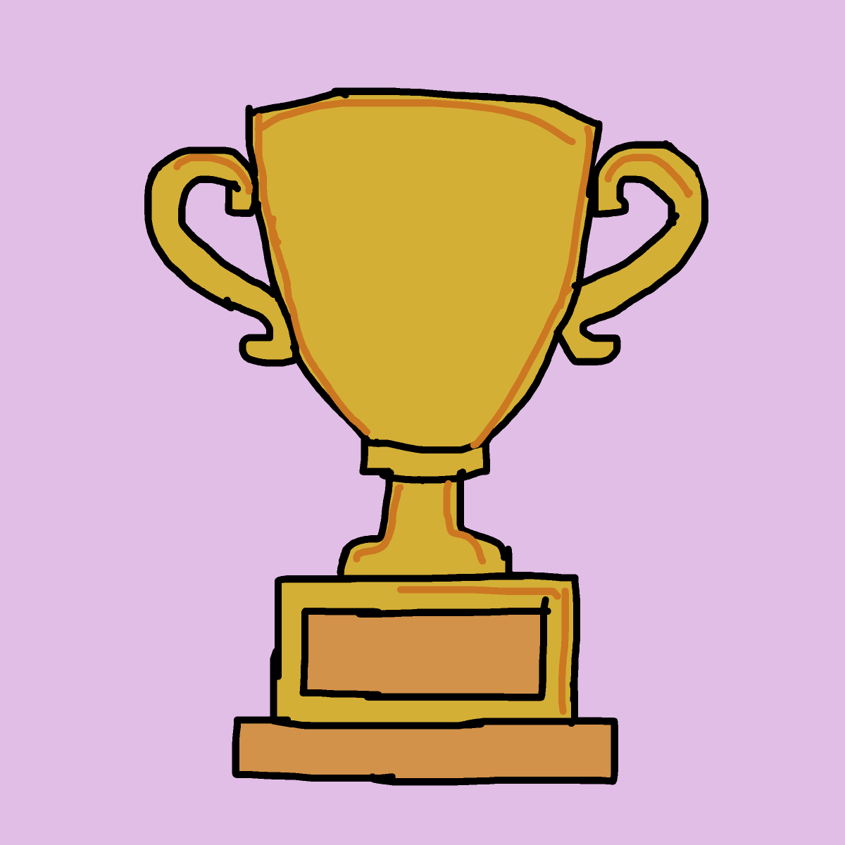 Trophy drawing by dan
