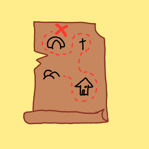 Treasure Map drawing by Purokushi