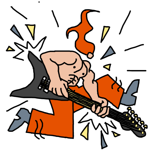 Guitar Hero drawing by monthra