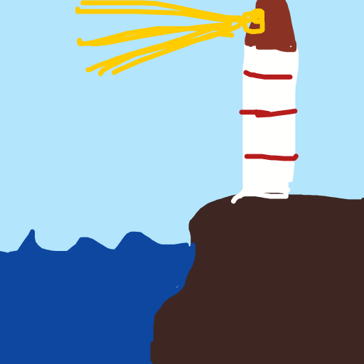 Lighthouse drawing by light-jade-pride