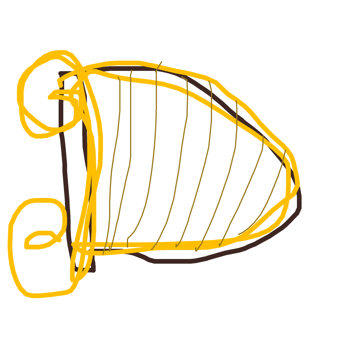 Harp drawing by solar-deep-valor