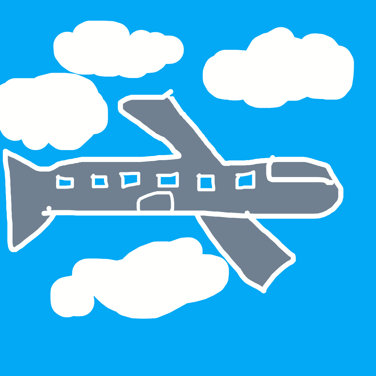 Airplane drawing by great-fresh-style
