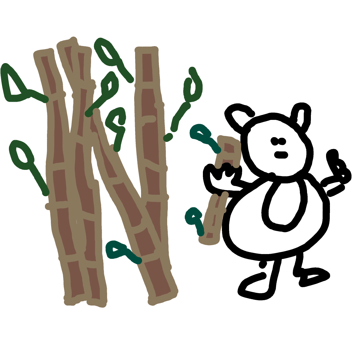 Bamboo drawing by iron-wise-doodler