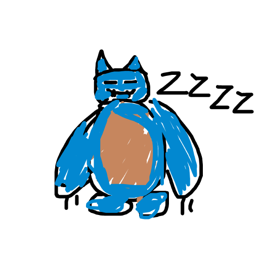 Snorlax drawing by wind-base-blade