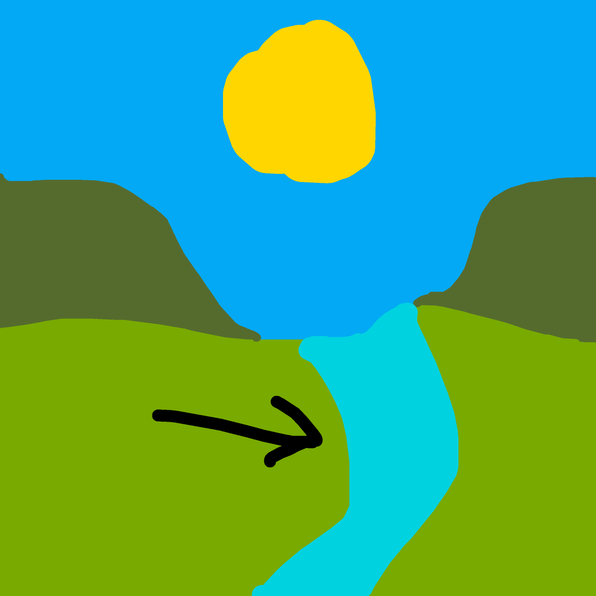 River drawing by brianviolin