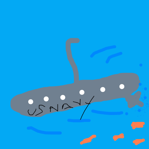 Submarine drawing by dark-clear-force