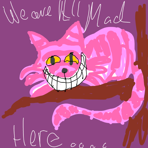 Cheshire Cat drawing by wind-noble-grace