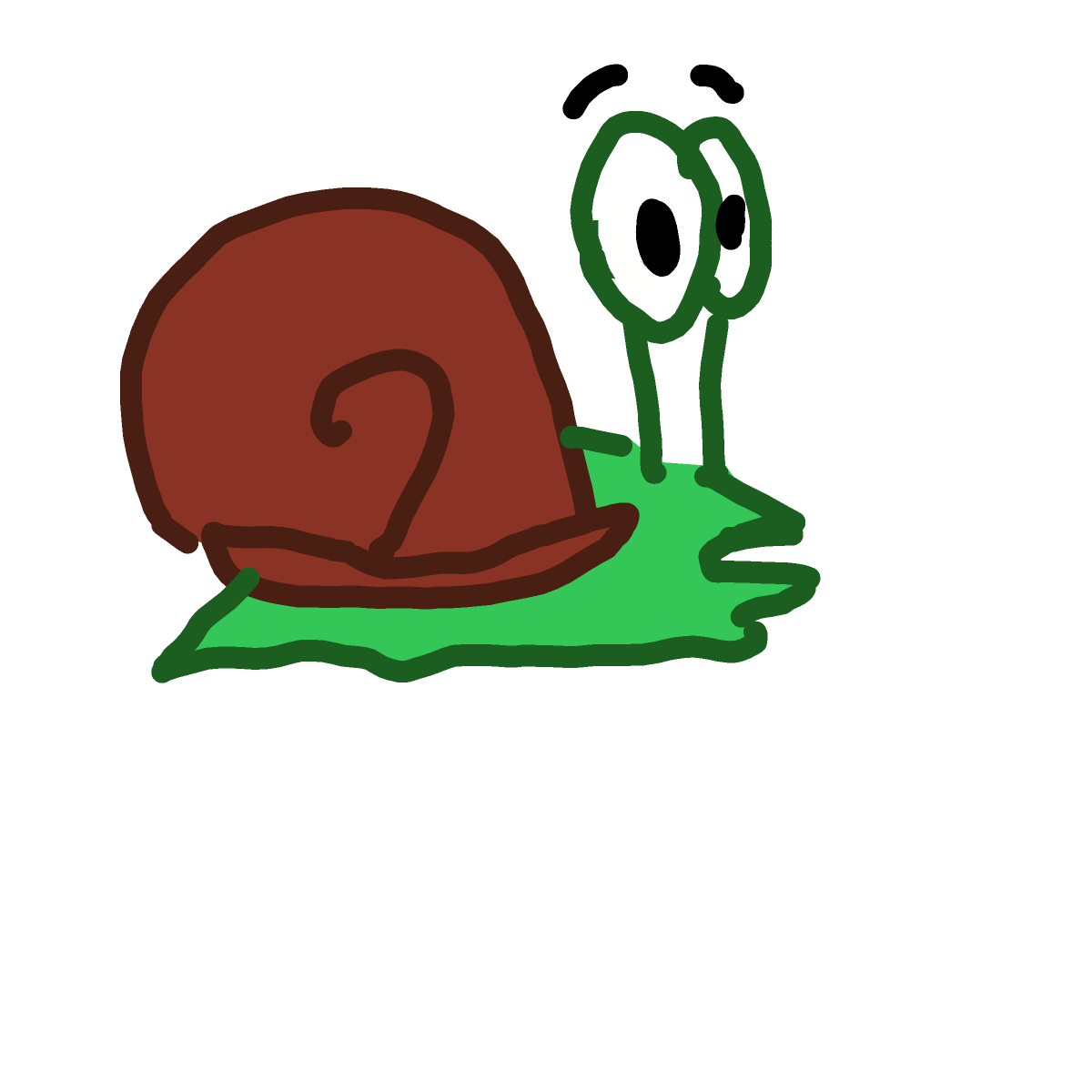 Snail drawing by Juliezzz