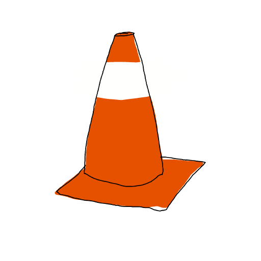 Traffic Cone drawing by nuchalant